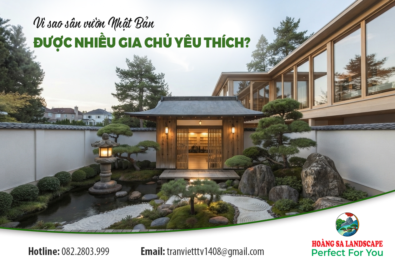 Vì sao sân vườn Nhật Bản được nhiều gia chủ yêu thích?