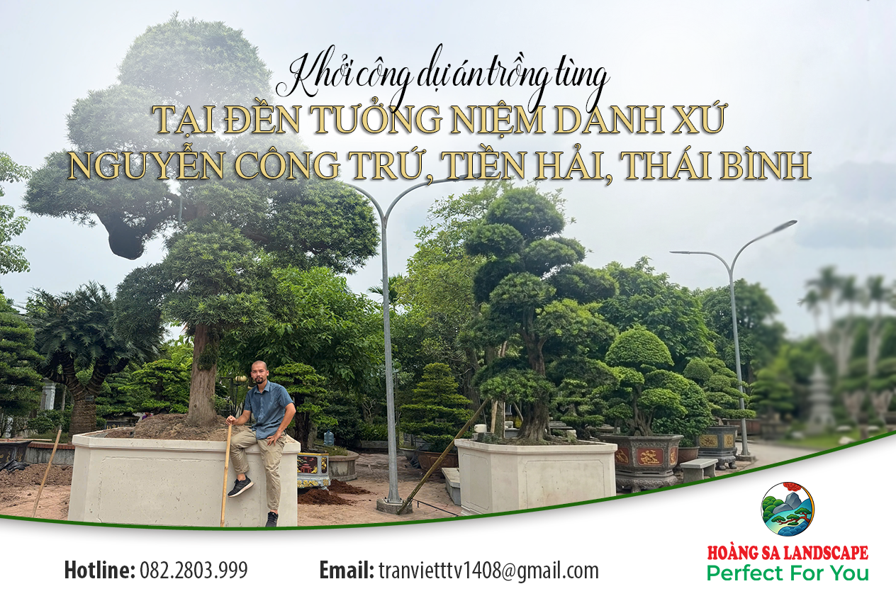 Khởi công dự án trồng tùng tại Đền tưởng niệm Danh xứ Nguyễn Công Trứ, Tiền Hải, Thái Bình