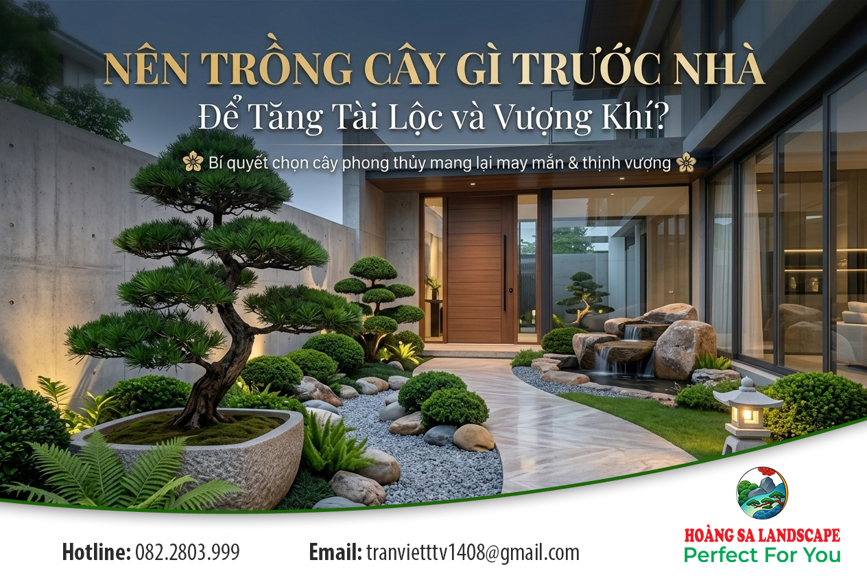Nên trồng cây gì trước nhà để tăng tài lộc và vượng khí?