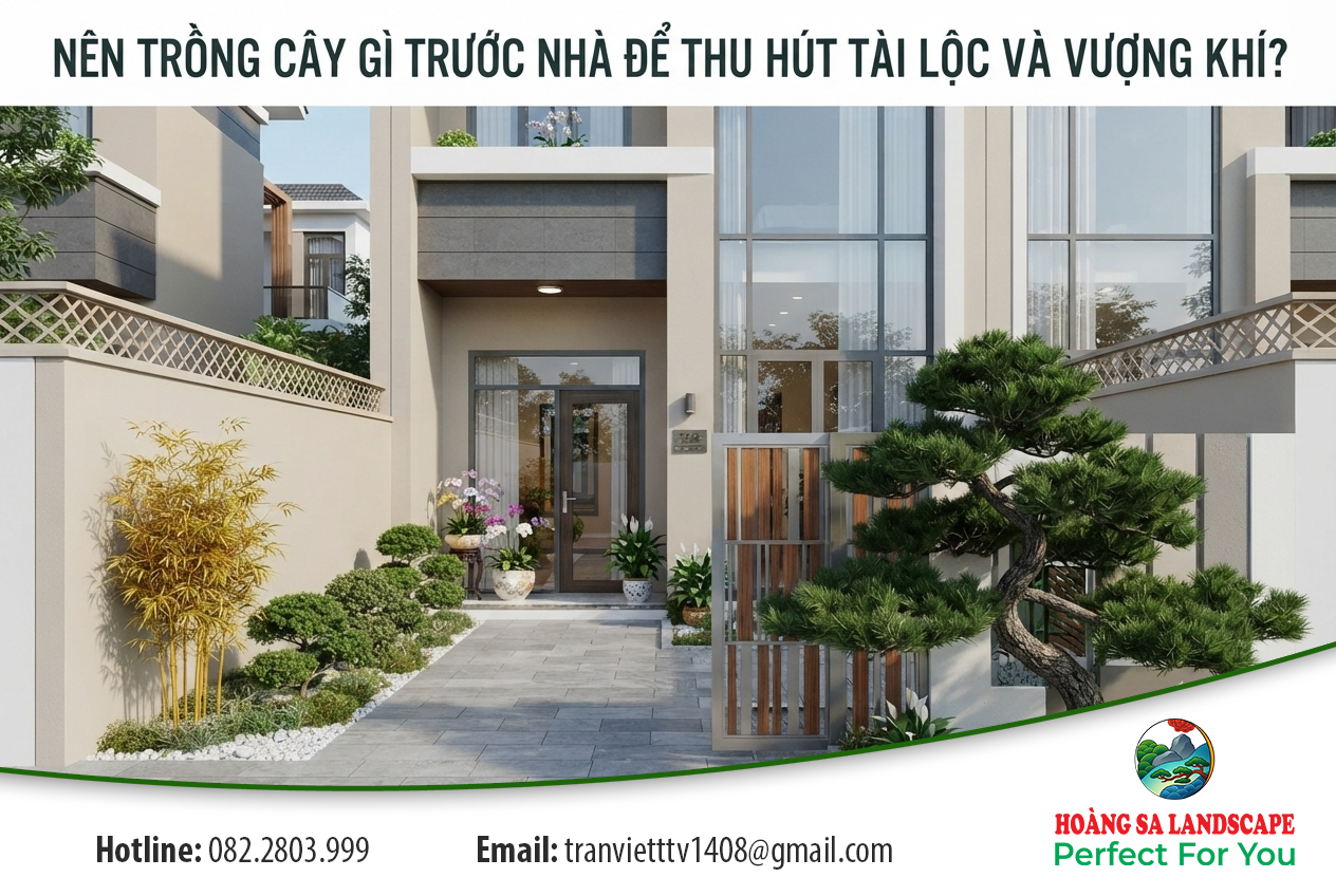 Nên trồng cây gì trước nhà để thu hút tài lộc và vượng khí?
